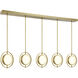 Spectr LED 62 inch Soft Brass Island Light Ceiling Light