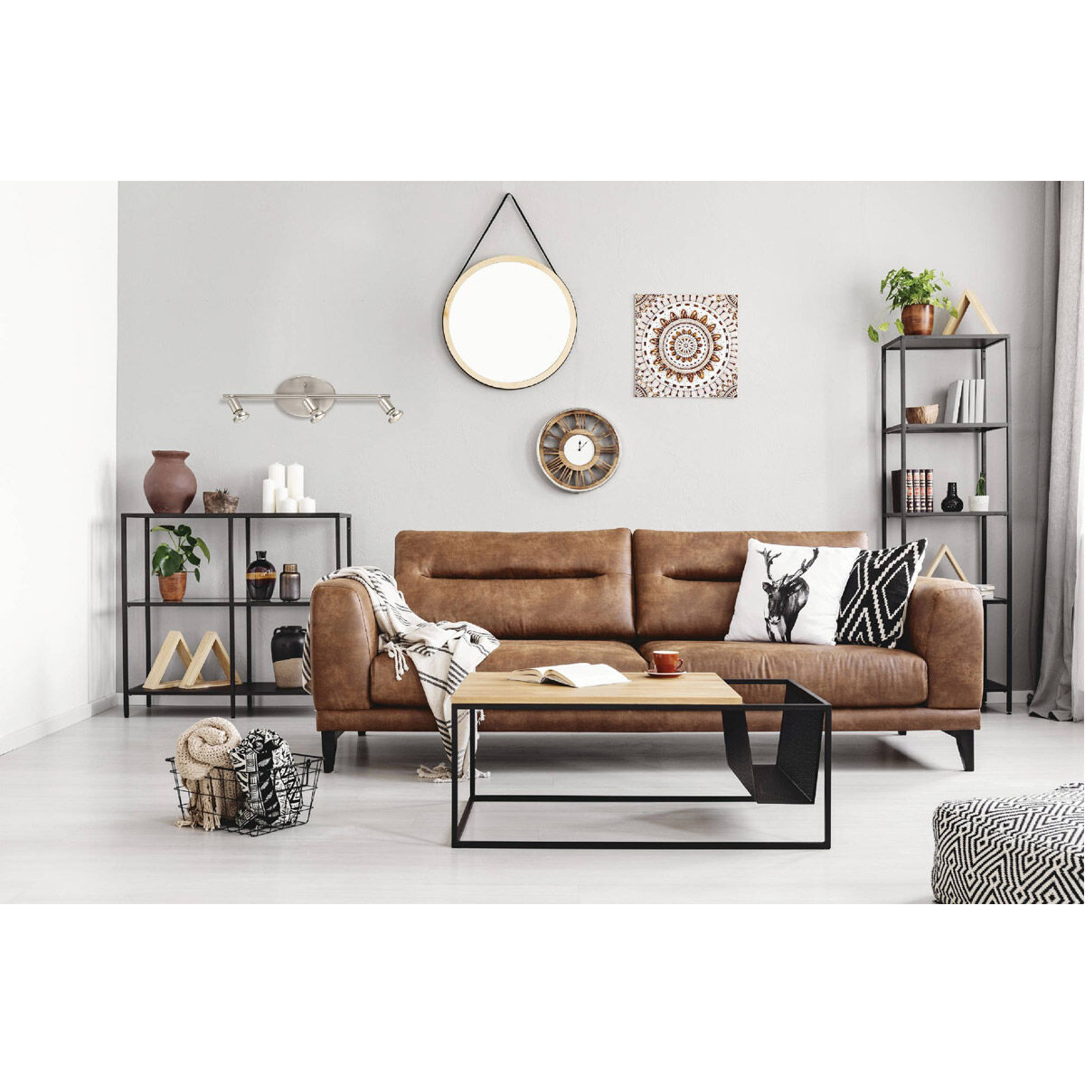 Buzz 3 Light 120 Matte Nickel Track Light Ceiling Light