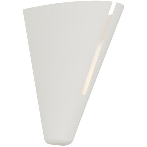 Kelly by Kelly Wearstler Cambre 1 Light 6 inch Matte White and Burnished Brass Wall Sconce Wall Light in Matte White / Burnished Brass