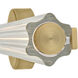 Georgette LED 32.25 inch Lacquered Brass Vanity Light Wall Light