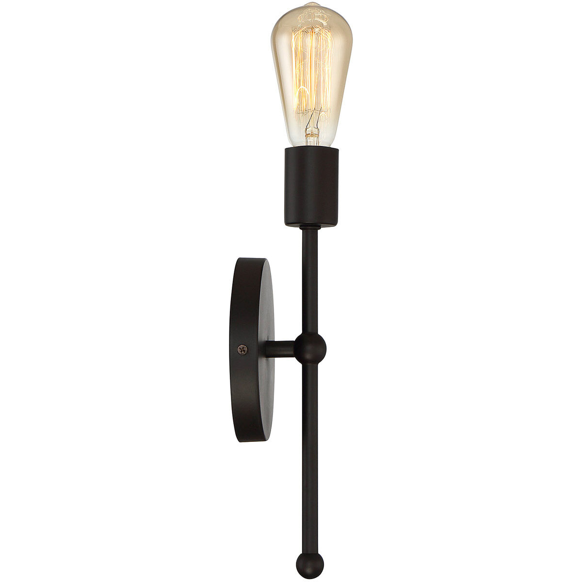 Industrial 1 Light 5.13 inch Oil Rubbed Bronze ADA Wall Sconce Wall Light in English Bronze