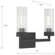 Lida Vanity Light Wall Light in Matte Black