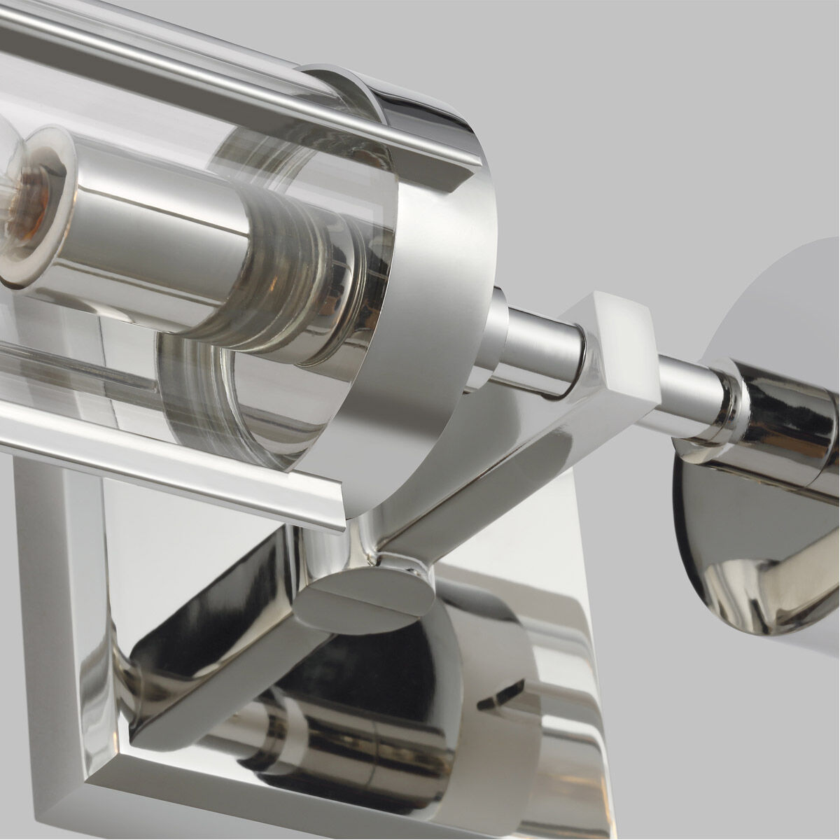 Flynn 2 Light Polished Nickel Linear Vanity Wall Light