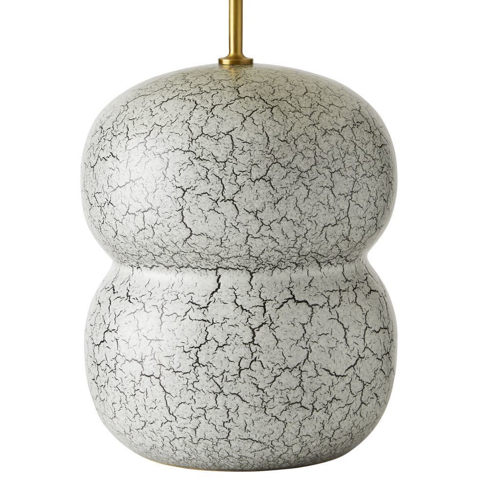 Egret 150 watt Platinum Crackle Table Lamp Portable Light