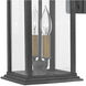 Heritage Adair LED 20 inch Aged Zinc with Antique Nickel and Heritage Brass Outdoor Wall Mount Lantern, Medium