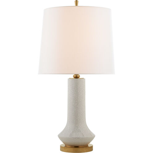 Thomas O'Brien Luisa 31.25 inch 60 watt White Crackle Table Lamp Portable Light, Large