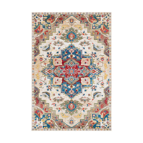 Hannibal 89 X 61 inch Navy/White/Khaki/Camel/Burnt Orange/Dark Red/Olive Rugs, Rectangle