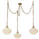 Alora Mood Farrah Multi Pendant Ceiling Light in Brushed Gold
