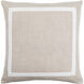 Ritzy 18 X 18 inch Light Silver/Sterling Grey/White Accent Pillow