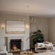Ilia 6 Light 34 inch Brushed Gold Chandelier Ceiling Light