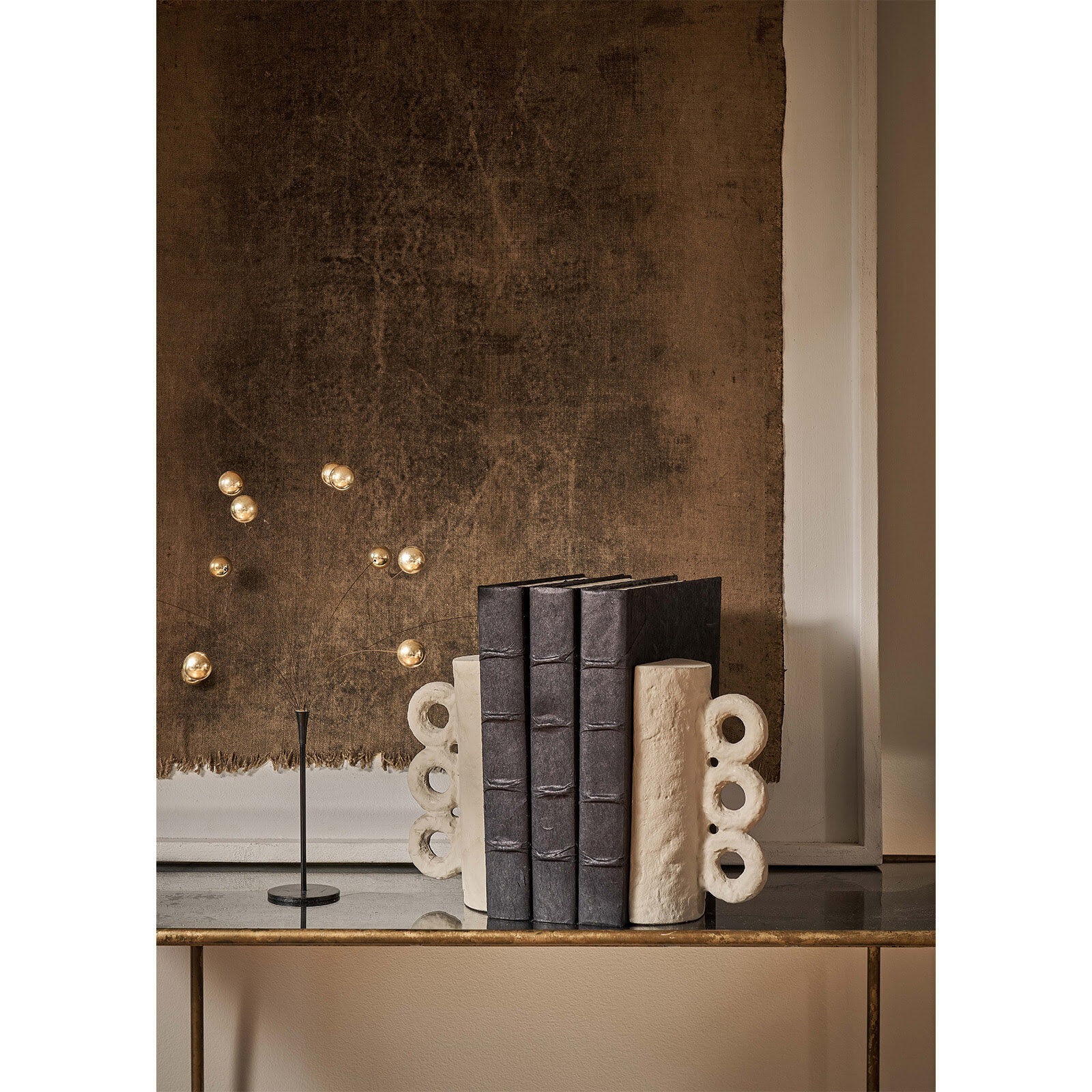 Chandra 8 X 4 inch Grey Bookend Set