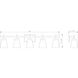 Lauren 5 Light 39 inch Brushed Nickel Vanity Wall Light