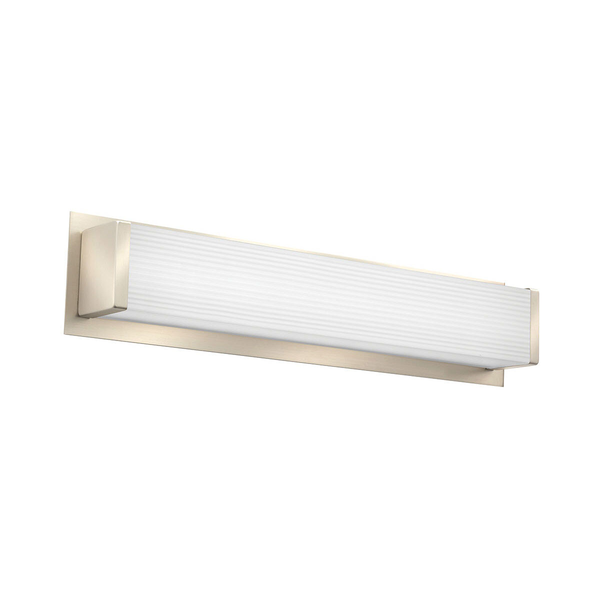 FMVTSL Square LED 23 inch Brushed Nickel Vanity Light Wall Light