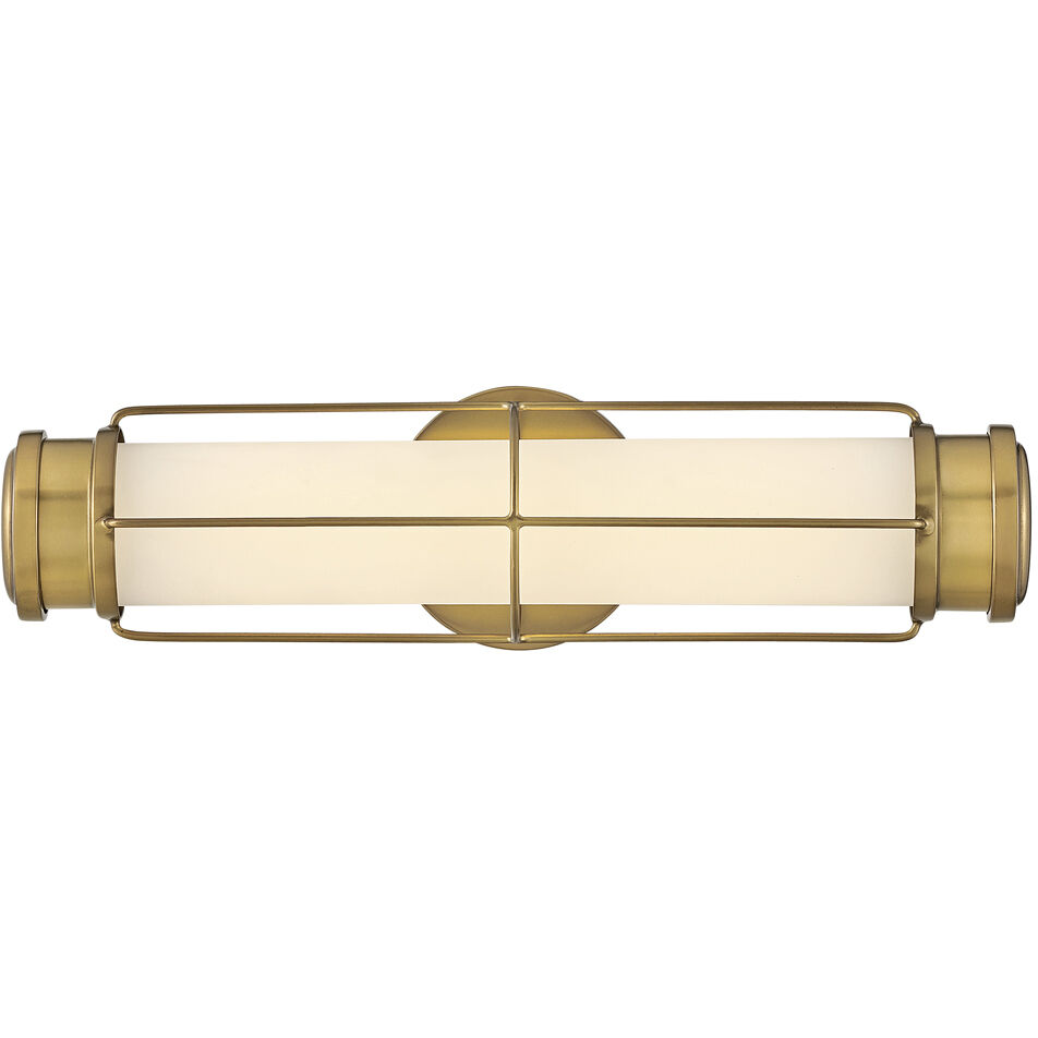 Saylor LED 17 inch Heritage Brass Bath Light Wall Light, Vertical