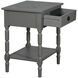 Barrett 24 X 19 inch Carbon Gray and Black Accent Table