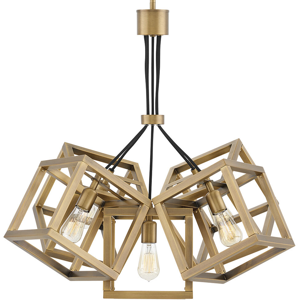 Ensemble LED 28.25 inch Brushed Bronze Chandelier Ceiling Light