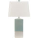 San Antonio Bay 25.5 inch 100 watt Aqua Table Lamp Portable Light