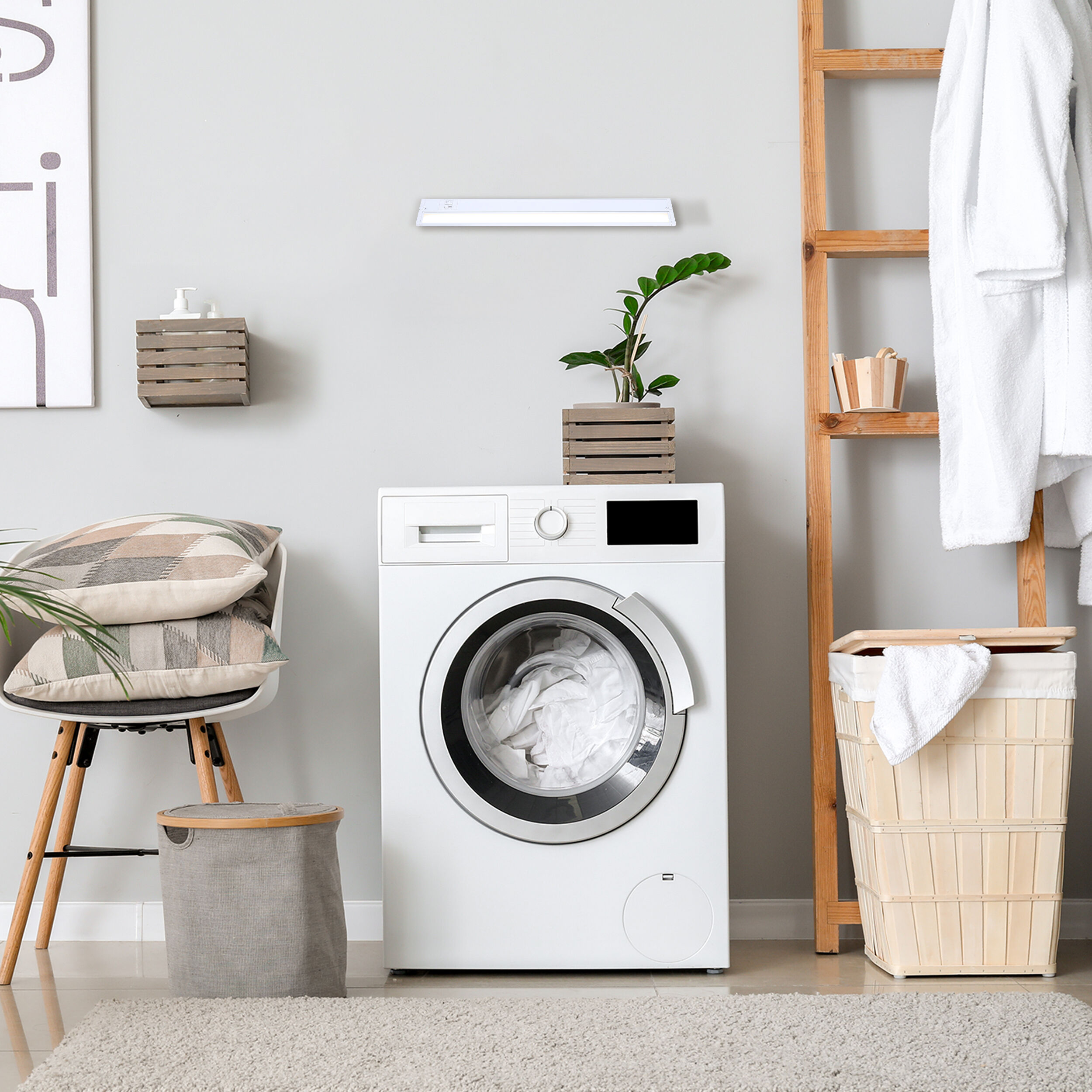 Madison 14 inch White Flush Mount Ceiling Light