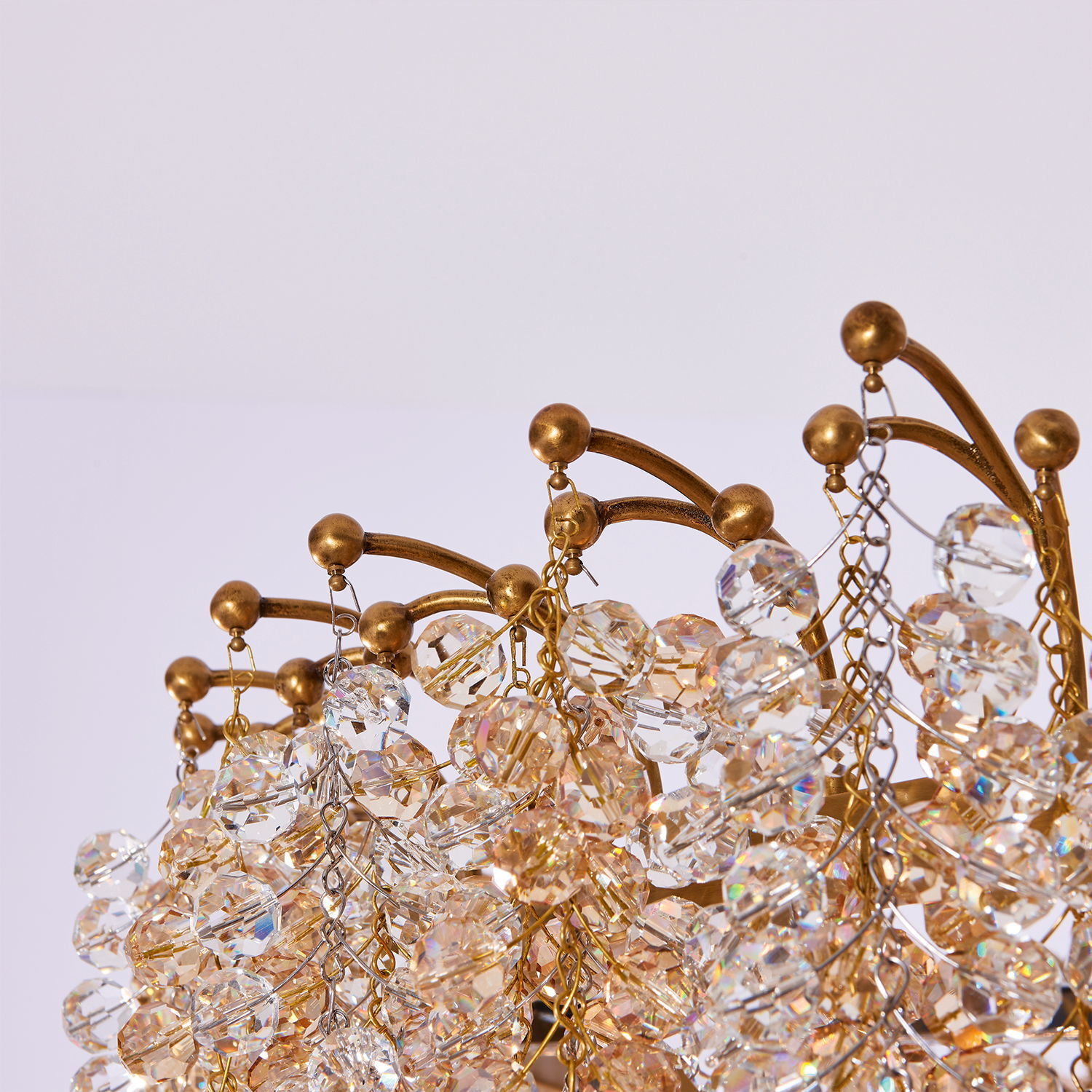 Fuji 36 Light 36 inch True Brass Pendant Ceiling Light