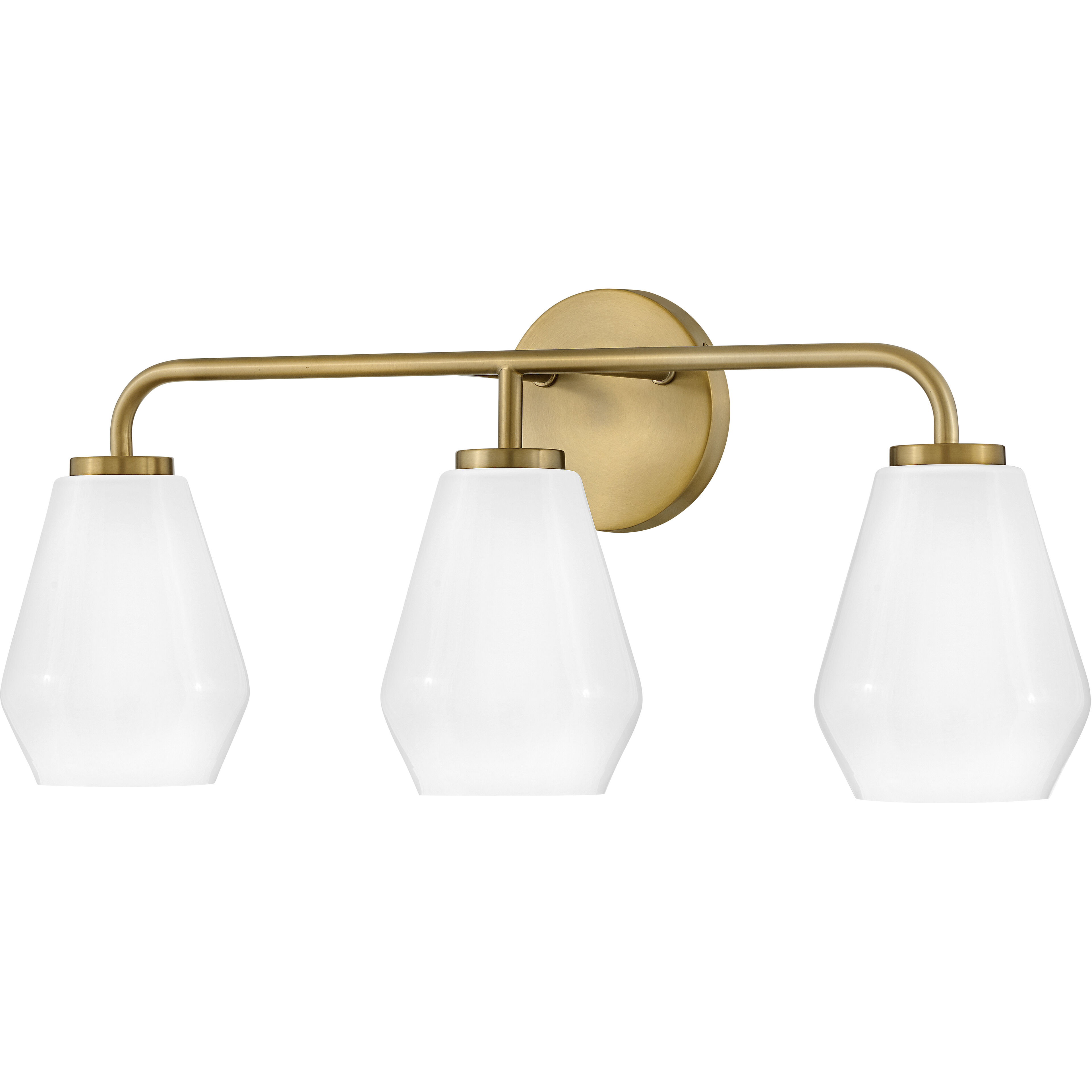 Gio LED 24 inch Lacquered Brass Bath Light Wall Light