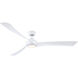 Wrap Custom 1 Light Matte White Fan Light