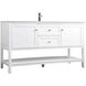 Heath 60 X 21.5 X 35 inch White Vanity Sink Set