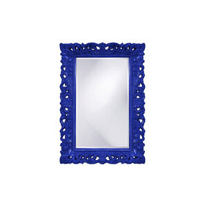 Barcelona 46 X 32 inch Glossy Royal Blue Wall Mirror