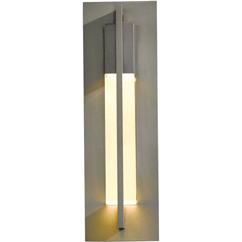 Axis 1 Light 15 inch Coastal Burnished Steel Outdoor Sconce, Small