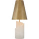 Kelly Wearstler Topanga 25 inch 15 watt Alabaster Table Lamp Portable Light, Medium