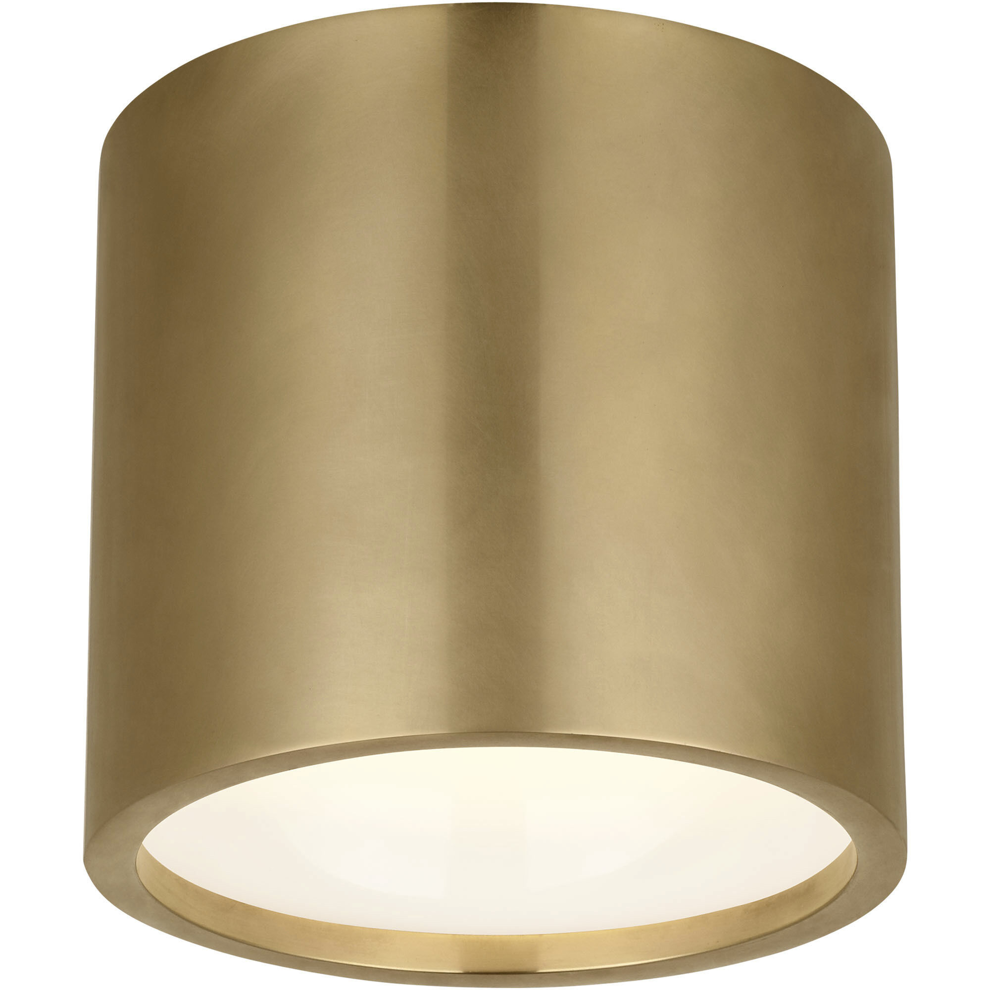 Mick De Giulio Dola LED 6 inch Hand-Rubbed Antique Brass Flush Mount Ceiling Light
