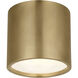 Mick De Giulio Dola LED 6 inch Hand-Rubbed Antique Brass Flush Mount Ceiling Light
