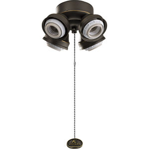 Accessory LED LED Integrated Distressed Black Fan Fitters
