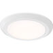 Verge LED 12 inch Fresco Flush Mount Ceiling Light in White Lustre