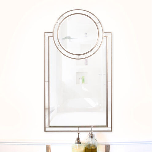 Cosmopolitan 44 X 24 inch Silver Leaf Wall Mirror