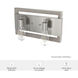 Woodburn 2 Light 16 inch Brushed Nickel Vanity Light Wall Light