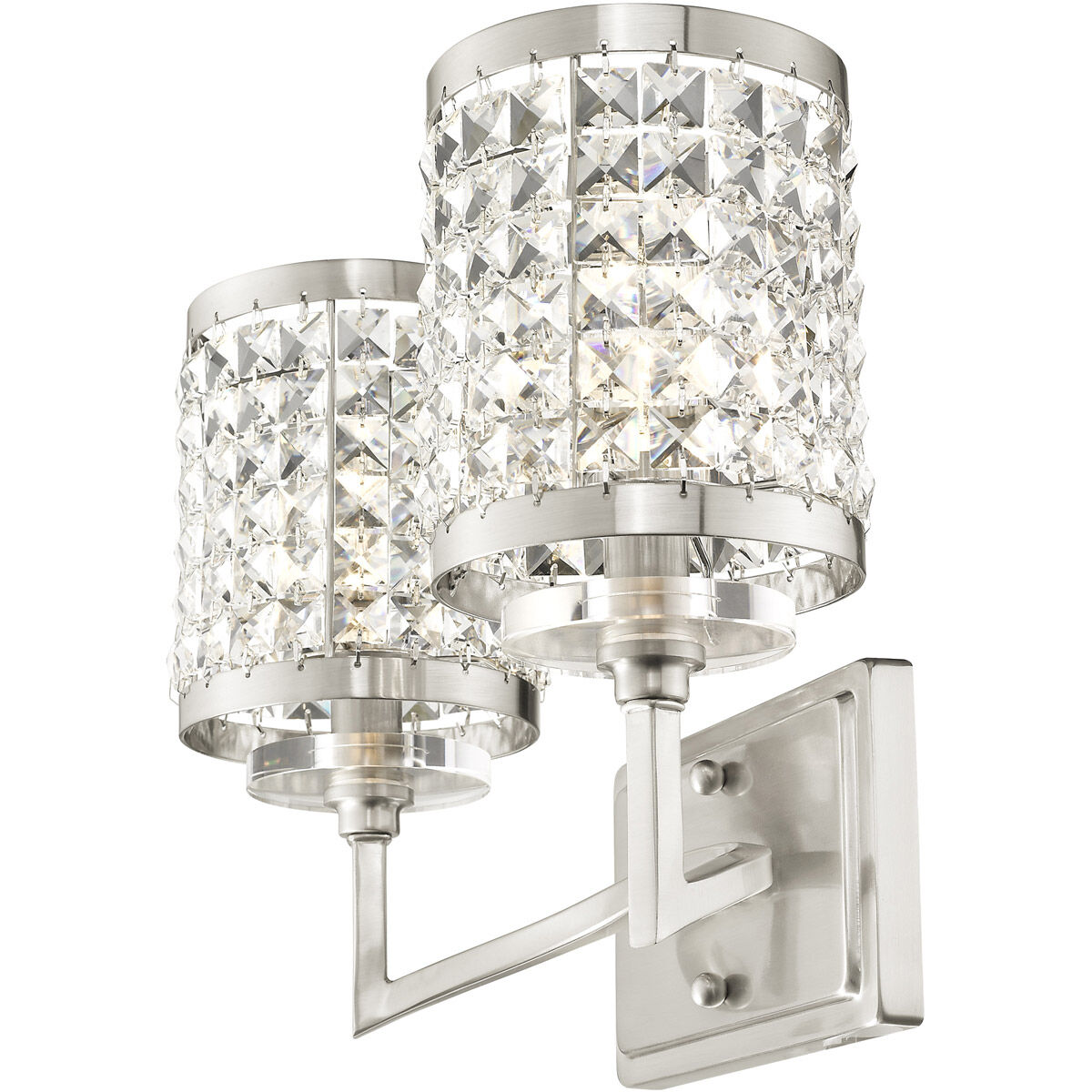 Grammercy 2 Light 14 inch Brushed Nickel Bath Vanity Wall Light