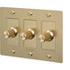 3G 100-120 Brass Dimmer Switch, LED