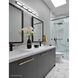 Modern LED 34 inch Matte Black Vanity Light Wall Light