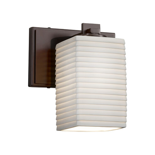 Limoges 1 Light 7 inch Brushed Nickel Wall Sconce Wall Light in Banana Leaf, Incandescent