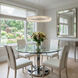 Chevron LED 31.5 inch Brushed Nickel Pendant Ceiling Light