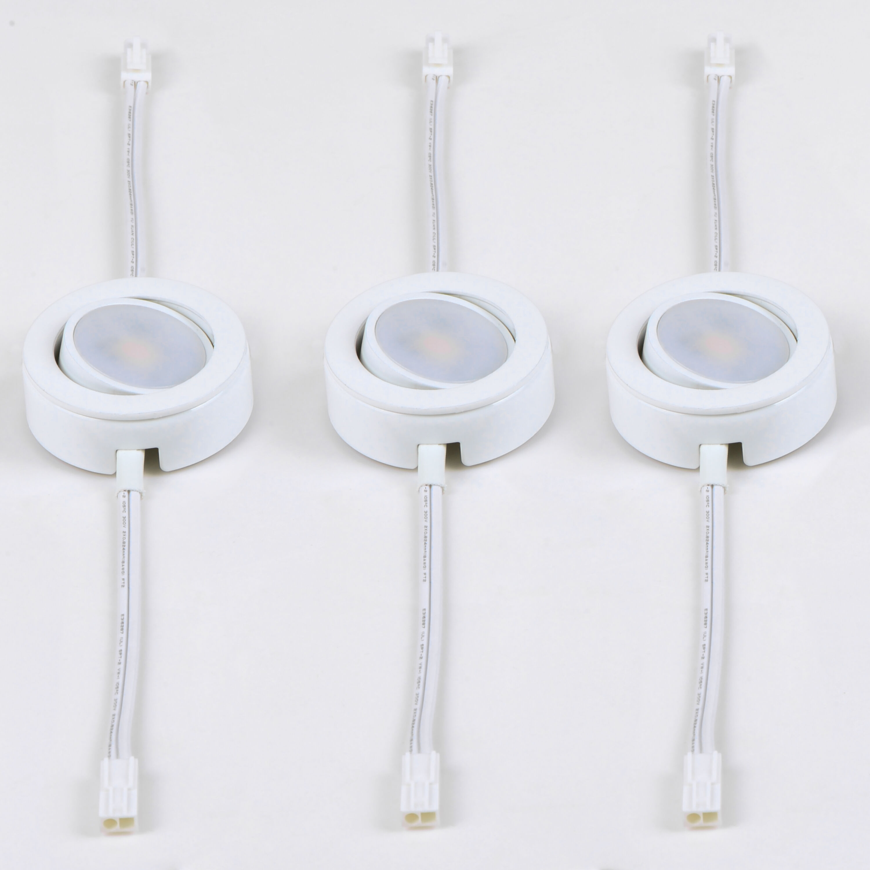 CounterMax MX-LD-AC 120 LED 2.75 inch White Under Cabinet Disc