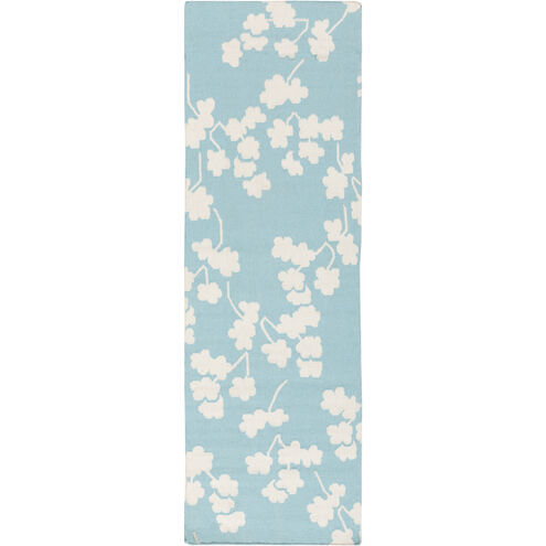 Fallon 96 X 30 inch Aqua, Beige Rug