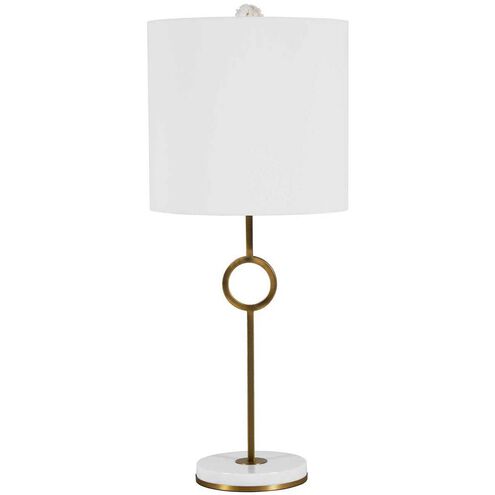 Kerry 34.75 inch Matte Antique Brass Table Lamp Portable Light