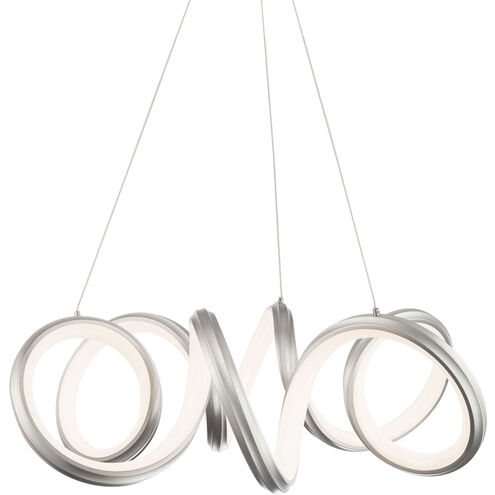 Mamba LED 26 inch Brushed Nickel Pendant Ceiling Light, dweLED