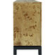 Bromo 72 X 18 inch Natural Burl with Black Credenza