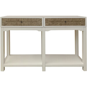 Sawyer 48 X 12 inch Shoji White and Natural Console Table