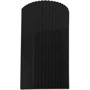 Ambiance 2 Light 7.75 inch Gloss Black and Matte White Wall Sconce Wall Light