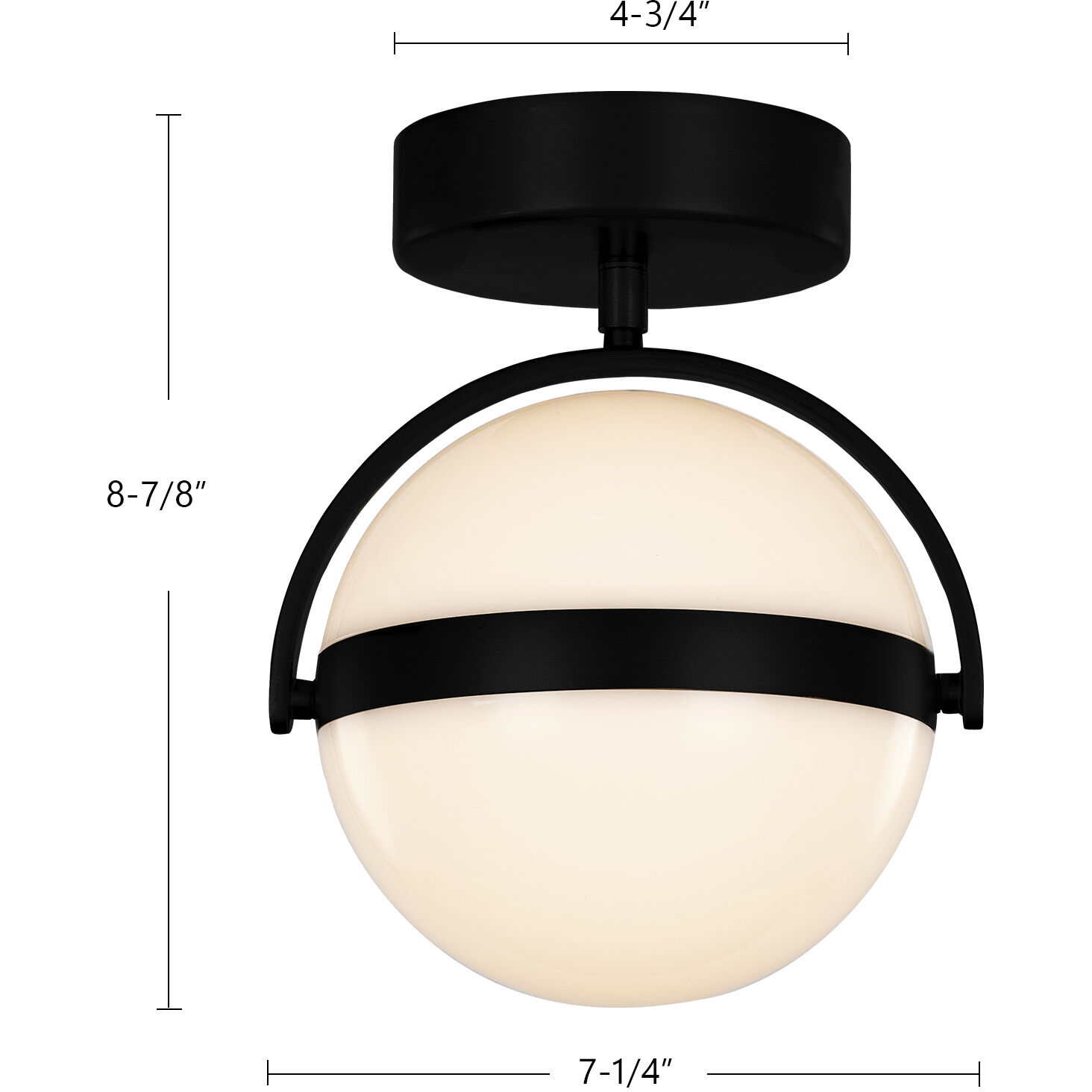 Globo 6.38 inch Brushed Gold Flush Mount Ceiling Light