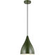 Oden 1 Light 9 inch Olive Pendant Ceiling Light