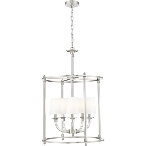 Katerina 5 Light 20 inch Brushed Nickel Chandelier Ceiling Light